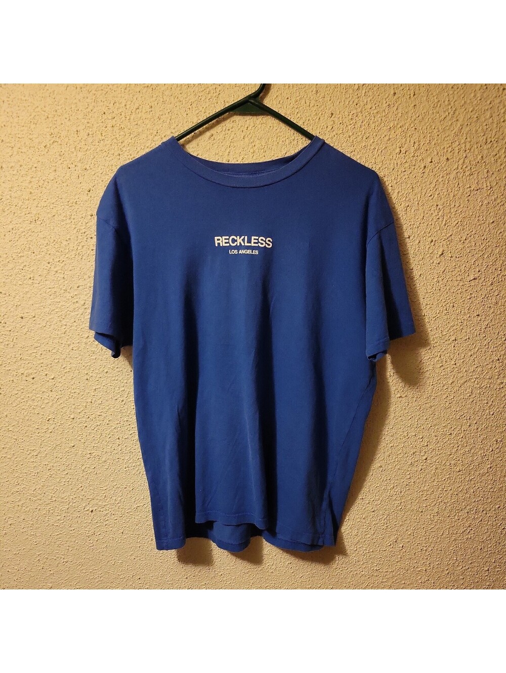 Young & Reckless Blue Los Angeles Tee Size Large Y&R
